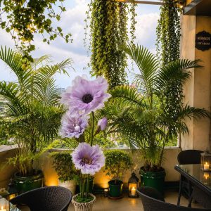 giant fabric flowers